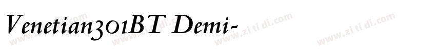 Venetian301BT Demi字体转换